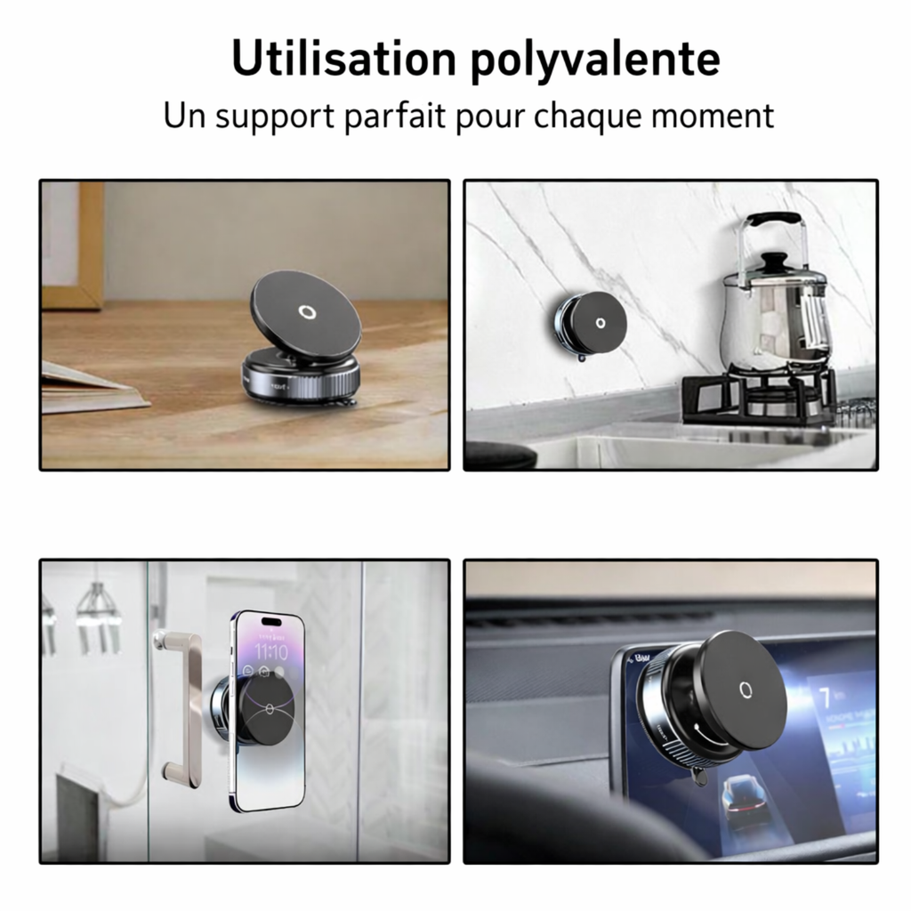 Support MagSafe Ventouse 360°