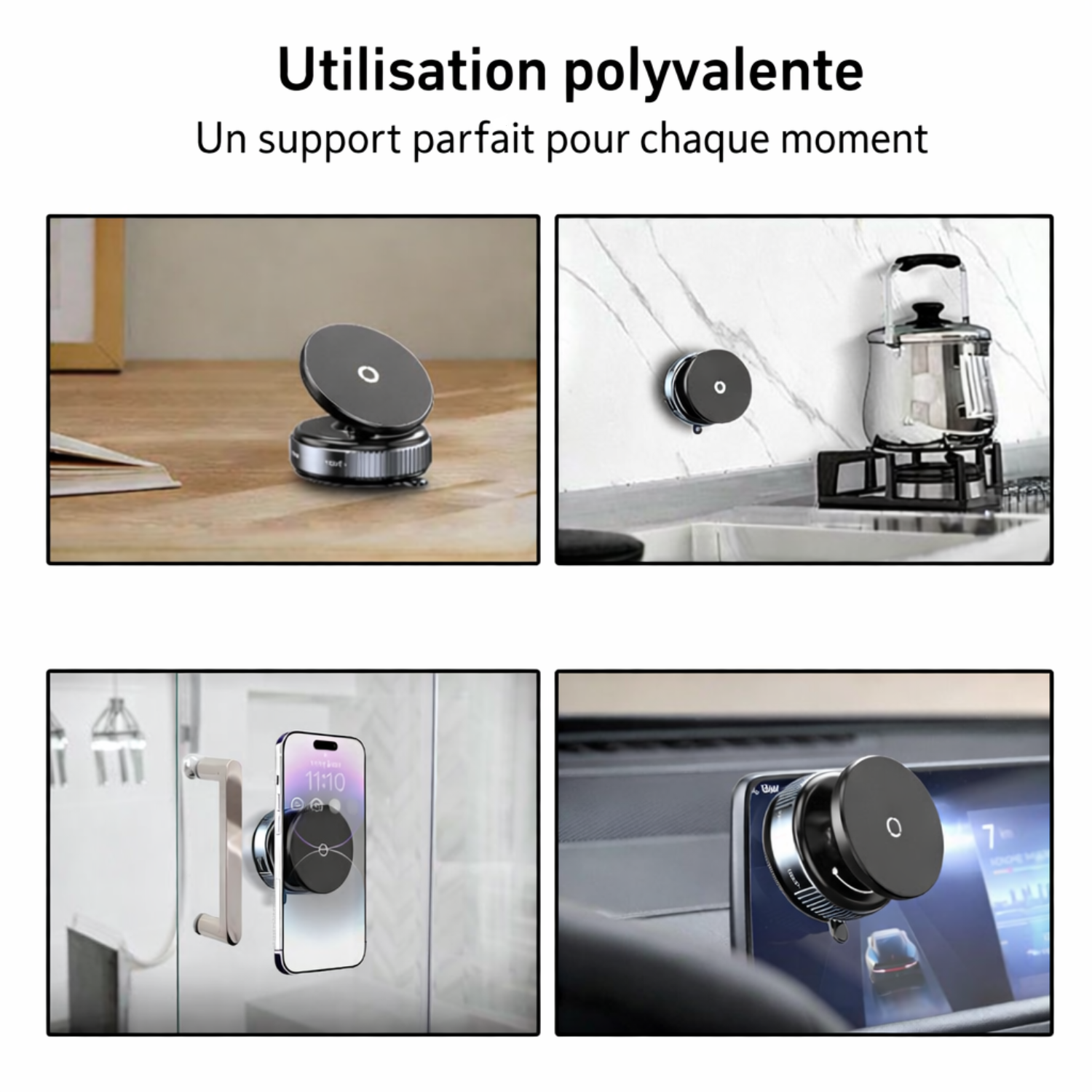 Support MagSafe Ventouse 360°